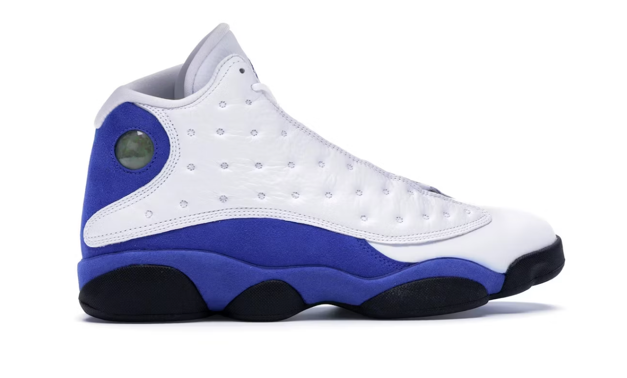 Jordan 13 Retro White Hyper Royal Black”